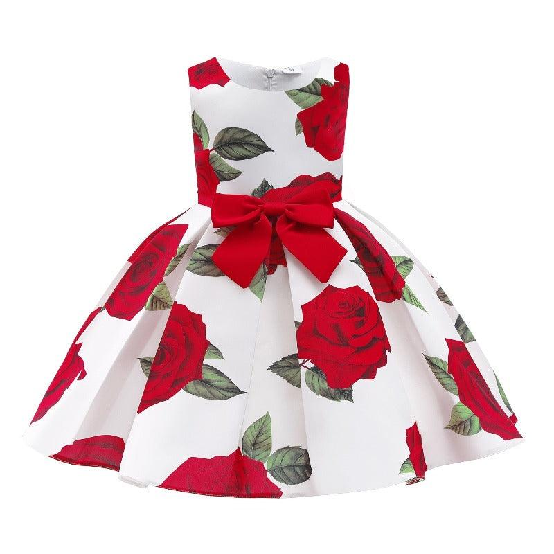 Elegant Rose Print Princess Party Dress - http://chicboutique.com.au