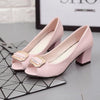 Square Heel Peep Toe Low Heel Pumps - http://chicboutique.com.au