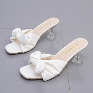 Chic Bow Square Heel Sandals - http://chicboutique.com.au