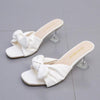 Chic Bow Square Heel Sandals - http://chicboutique.com.au