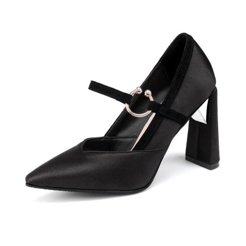 Silk Pointed Toe High Heel Pumps - http://chicboutique.com.au