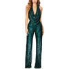 Sequinned Swing Collar Sleeveless Jumpsuit - http://chicboutique.com.au