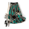 Pleated Floral Print Swing Skirt - http://chicboutique.com.au