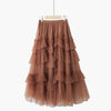 Tulle Mesh Elastic Waist A-Line Skirt - http://chicboutique.com.au