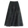 Mesh Pleated High Waist A-Line Skirt - http://chicboutique.com.au