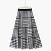 Pleated Striped Print Elegant High Waist A Line Skirt - http://chicboutique.com.au