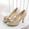 Peep Toe Crystal Bow Pumps - http://chicboutique.com.au