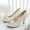 Peep Toe Crystal Bow Pumps - http://chicboutique.com.au