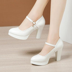 Assorted Heel Height Ankle Strap High Heels - http://chicboutique.com.au