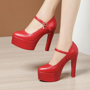 Assorted Heel Height Ankle Strap High Heels - http://chicboutique.com.au