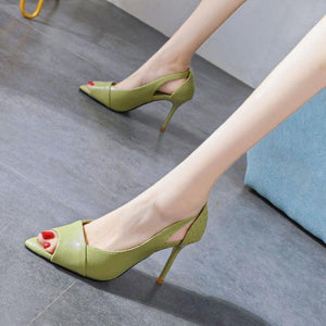 Thin High Heel Pointed Toe Slip On Pumps - http://chicboutique.com.au