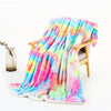 Rainbow Double-sided Plush Blanket - http://chicboutique.com.au