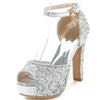 Peep Toe Thick Heel Platform Sandals - http://chicboutique.com.au