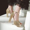 Peep Toe Thick Heel Platform Sandals - http://chicboutique.com.au