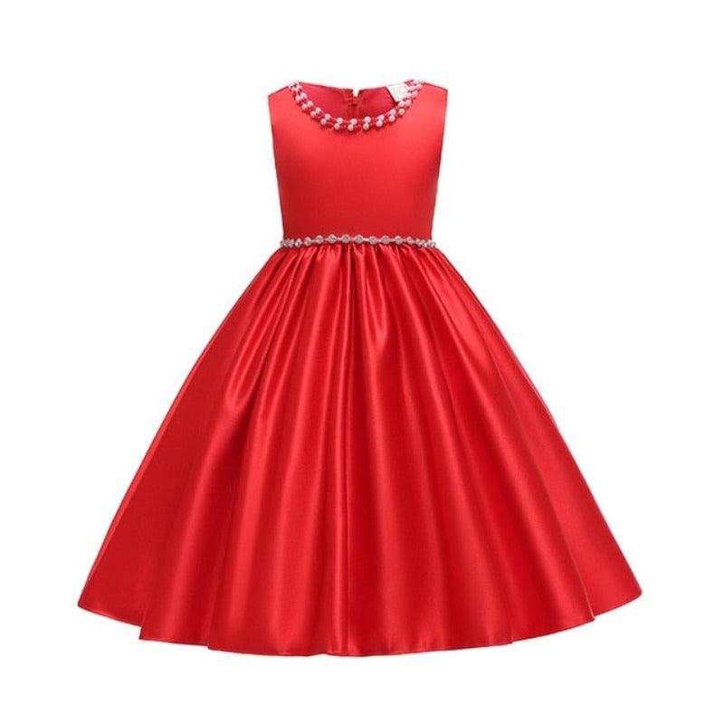 Flower Girl High-end Silk Satin Party Dress - http://chicboutique.com.au