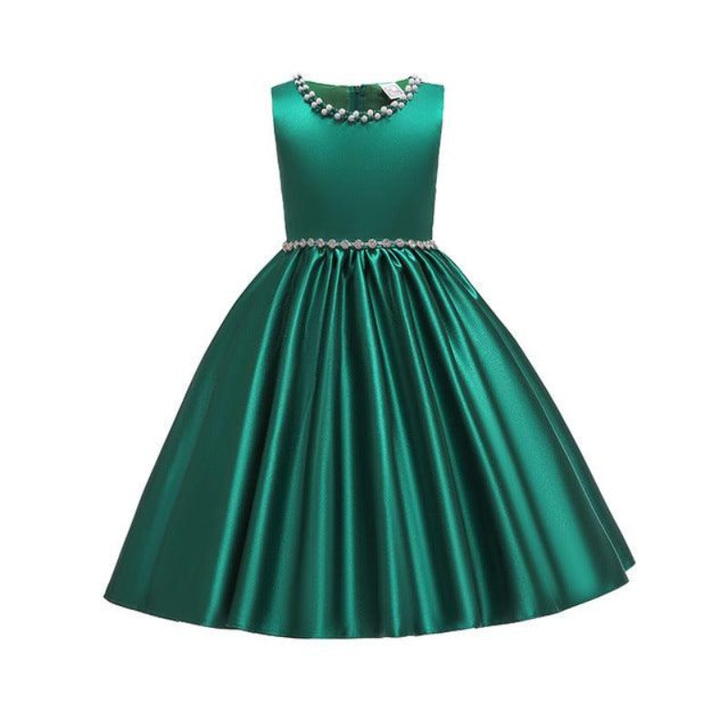 Flower Girl High-end Silk Satin Party Dress - http://chicboutique.com.au