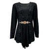 Elegant Rhinestone Lace Tunic Top - http://chicboutique.com.au