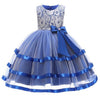 Flower Girl with Bow Knee Length Dress - http://chicboutique.com.au