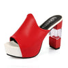 Platform High Heel Peep toe Slip on Sandals - http://chicboutique.com.au