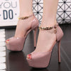 Sexy platform peep toe high heel pumps - http://chicboutique.com.au