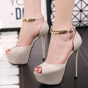 Sexy platform peep toe high heel pumps - http://chicboutique.com.au