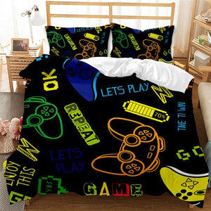 Assorted Gaming Prints Duvet Cover Bedding Set - http://chicboutique.com.au