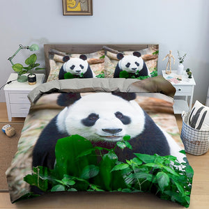 Panda Print Duvet Cover Bedding Set - http://chicboutique.com.au