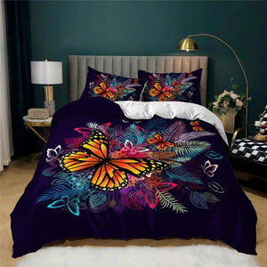 Assorted Butterfly Prints Duvet Cover Set - http://chicboutique.com.au