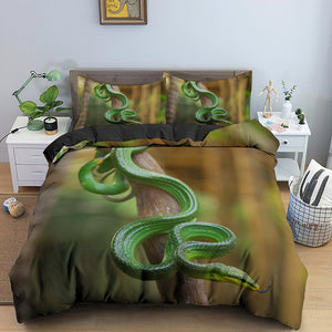 Snake Print Luxury Duvet Cover Bedding Set - http://chicboutique.com.au