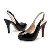 Platform Peep Toe Slip On Thin Heel Pumps - http://chicboutique.com.au