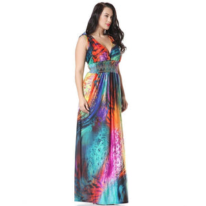 Bohemian Maxi Sleeveless Dress - http://chicboutique.com.au