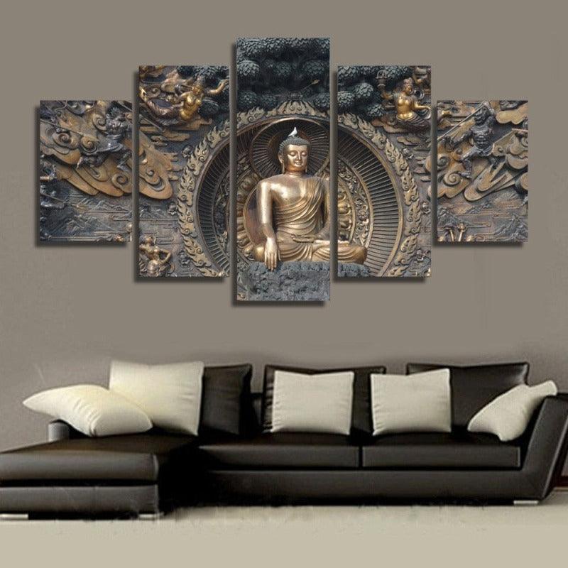 HD Printed Buddha Painting wall art canvas | http://chicboutique.com.au
