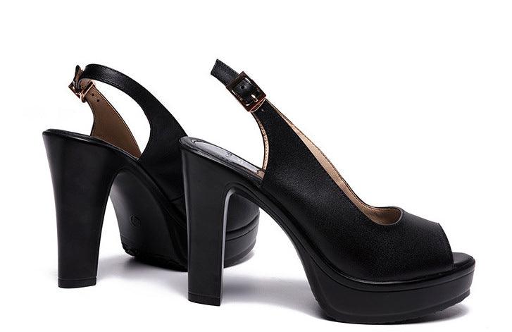 Open Toe Block Heel Platform Sandals | http://chicboutique.com.au