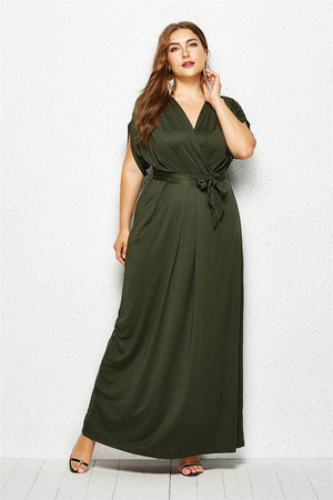 Plus Size Floor Length Dress - http://chicboutique.com.au