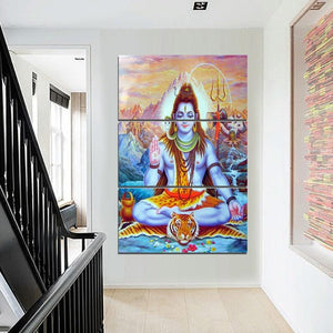 HD Print 3 Piece Canvas Hindu Wall Art - http://chicboutique.com.au