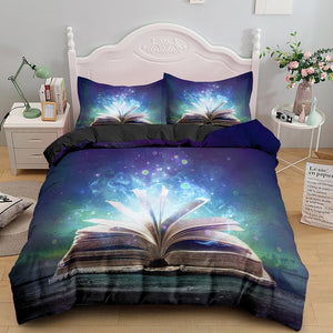 Romantic Book Print Duvet Cover Bedding Set - http://chicboutique.com.au