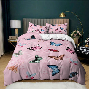 Assorted Butterfly Prints Duvet Cover Set - http://chicboutique.com.au