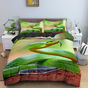 Snake Print Luxury Duvet Cover Bedding Set - http://chicboutique.com.au