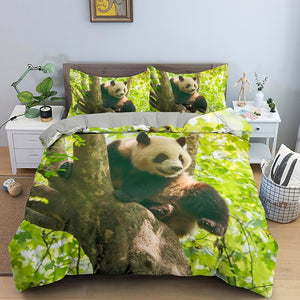 Panda Print Duvet Cover Bedding Set - http://chicboutique.com.au