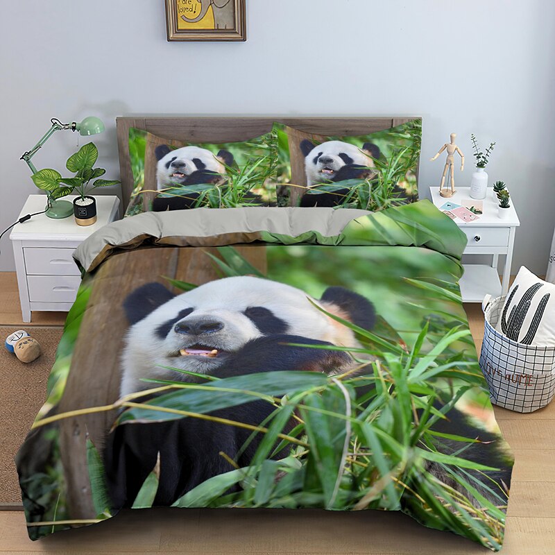 Panda Print Duvet Cover Bedding Set - http://chicboutique.com.au