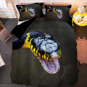 Snake Print Luxury Duvet Cover Bedding Set - http://chicboutique.com.au