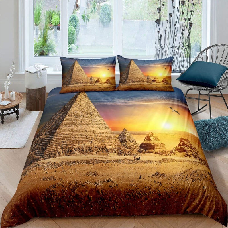 Pyramid Print Duvet Cover Bedding Set - http://chicboutique.com.au