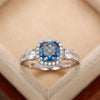 Blue Cubic Zirconia Fashion Ring - http://chicboutique.com.au