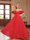 Luxury V-neck Elegant Floor-Length Gown