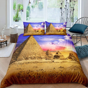 Pyramid Print Duvet Cover Bedding Set - http://chicboutique.com.au