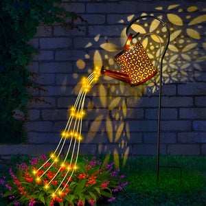 Solar Hanging Lantern Watering Can