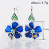 Charming Blue Flower Fashion Earrings - http://chicboutique.com.au