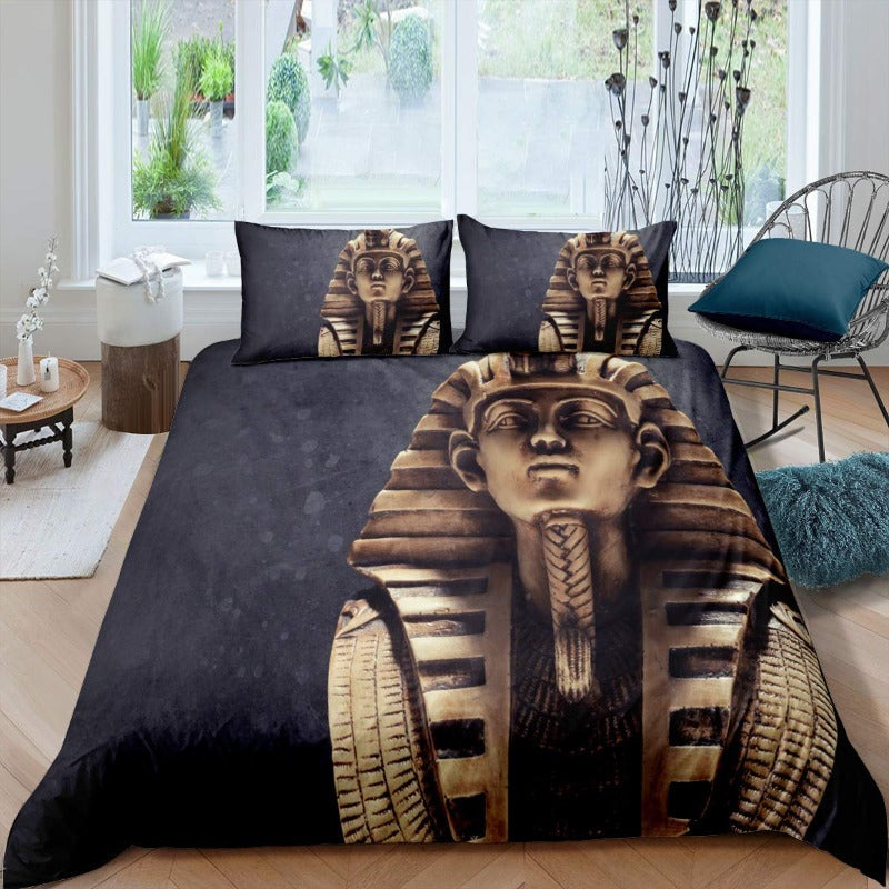 Pharaoh Print Duvet Cover Bedding Set - http://chicboutique.com.au