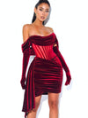 Draping Off the Shoulder Corset Dress - http://chicboutique.com.au