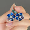 Charming Blue Flower Fashion Earrings - http://chicboutique.com.au